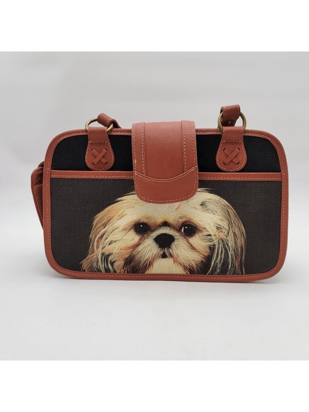 Ardleigh Elliot Faithful Friends Shih-Tzu Dog Handbag Purse